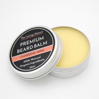 Süßer Orangen- und Zitronenbartbalsam - Premium natürlicher, biologischer Herrenbartbalsam
