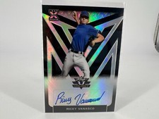 2020 Leaf Variant Ricky Vanasco Autograph Auto Green #'d /5 Silver Excellent
