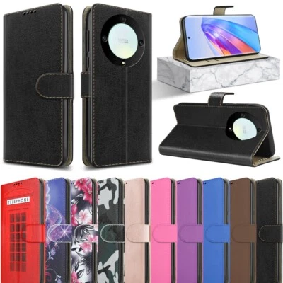 PIXFAB For Honor Magic 5 Lite 5G Case, Slim Flip Leather Book Wallet Stand Phone Cover