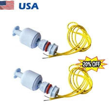 2 PCS PP Float Switch Liquid Level Switch Water Level Open Liquid Level Sensor