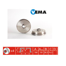 Tambour de frein Audi 50