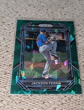 2023 JACKSON FERRIS PRIZM GREEN CRACKED ICE (CUBS)