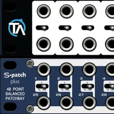 Single - Blank Patch Bay Label Compatible with Samson S Patch Plus Trace Audio