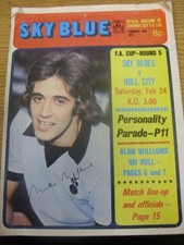 24/02/1973 Coventry City v Hull City [FA Cup] (Creased, Nicks/Worn Around Edges)