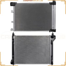 Aluminum Radiator&AC Condenser Cooling Kit Fits 2013-2018 Nissan Sentra 1.8L l4