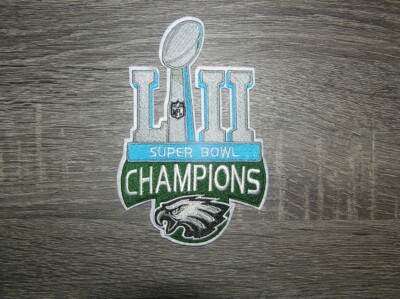 Philadelphia Eagles Super Bowl LII Champions Iron On Patch 3.5" x 5.5 ...