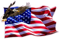 American Flag Soaring Eagle V2 X Large 24 Dec...