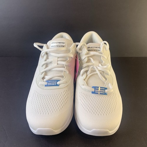 Skechers Sketch-lite Pro White Washable Vegan Size 9.5 Sneaker - Picture 2 of 6