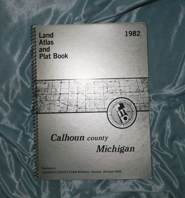 Vintage 1962 Calhoun Co. Michigan Land Atlas and Plat Book eBay