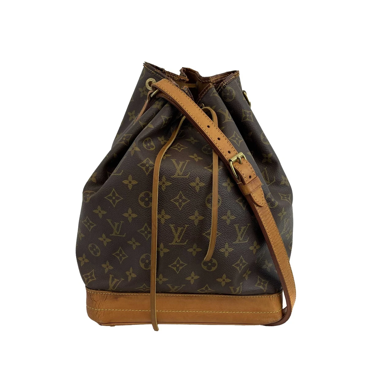 Louis Vuitton Noe Purse Monogram Brown In Coated Leather With Gold