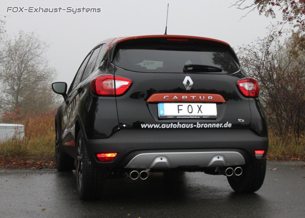 Embout Silencieux échappement Arrière Pour Renault Captur 2013-2018 - Acier Inoxydable, Design Original - Accessoire Tuning - 4