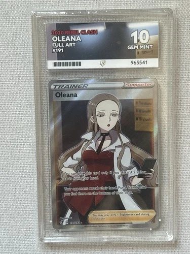 Pokémon TCG Oleana 191/192 Ace Graded 10