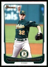 Brandon McCarthy 2012 Bowman #15 Athletics MLB READ FREE SHIPPING AutographDen