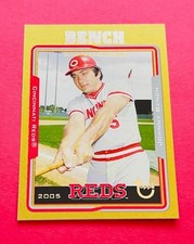 2005 Topps Retired Signature Gold Parallel Johnny Bench #/500 - Big Red Machine