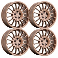 Set-4 Vision Monaco 15x7 5x112 38mm Bronze Wheels Rims 15 Inch