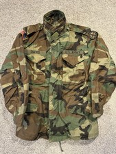 Alpha Industries US Army M65 Field Jacket Mens Small Regular Woodland Camo