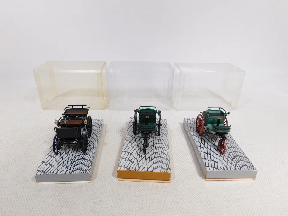 Cursor 1:43 ? 3X Patent-Motorwagen 1886 690 Daimler Benz SG/Mint+Box #EI155-0,5 - Immagine 4 di 4