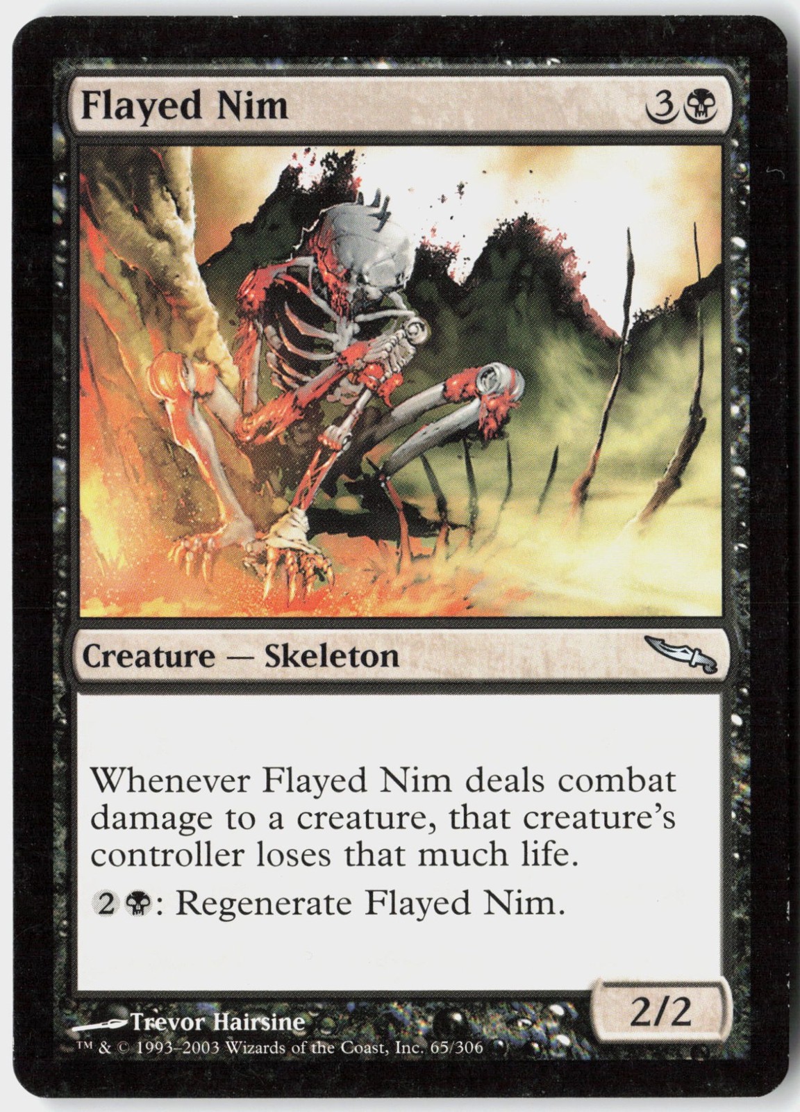 Magic - Flayed Nim Mirrodin [MRD - 65] NM Uncommon