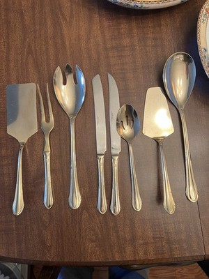 Hampton Silversmiths 215 Gold Electroplate Serving Utensils Lot 9