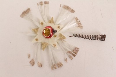 Stern Christbaumspitze Reflexkugel Glasfaser Christmas Tree Topper Lauscha M50