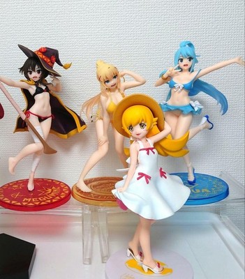 Konosuba Figurenset Darkness Aqua Megumin Sammlerstück Anime Japan gebraucht