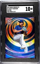 2023 Panini Chronicles #71 Ricky Tiedemann Spectra SGC 10 Pink Prizm /17
