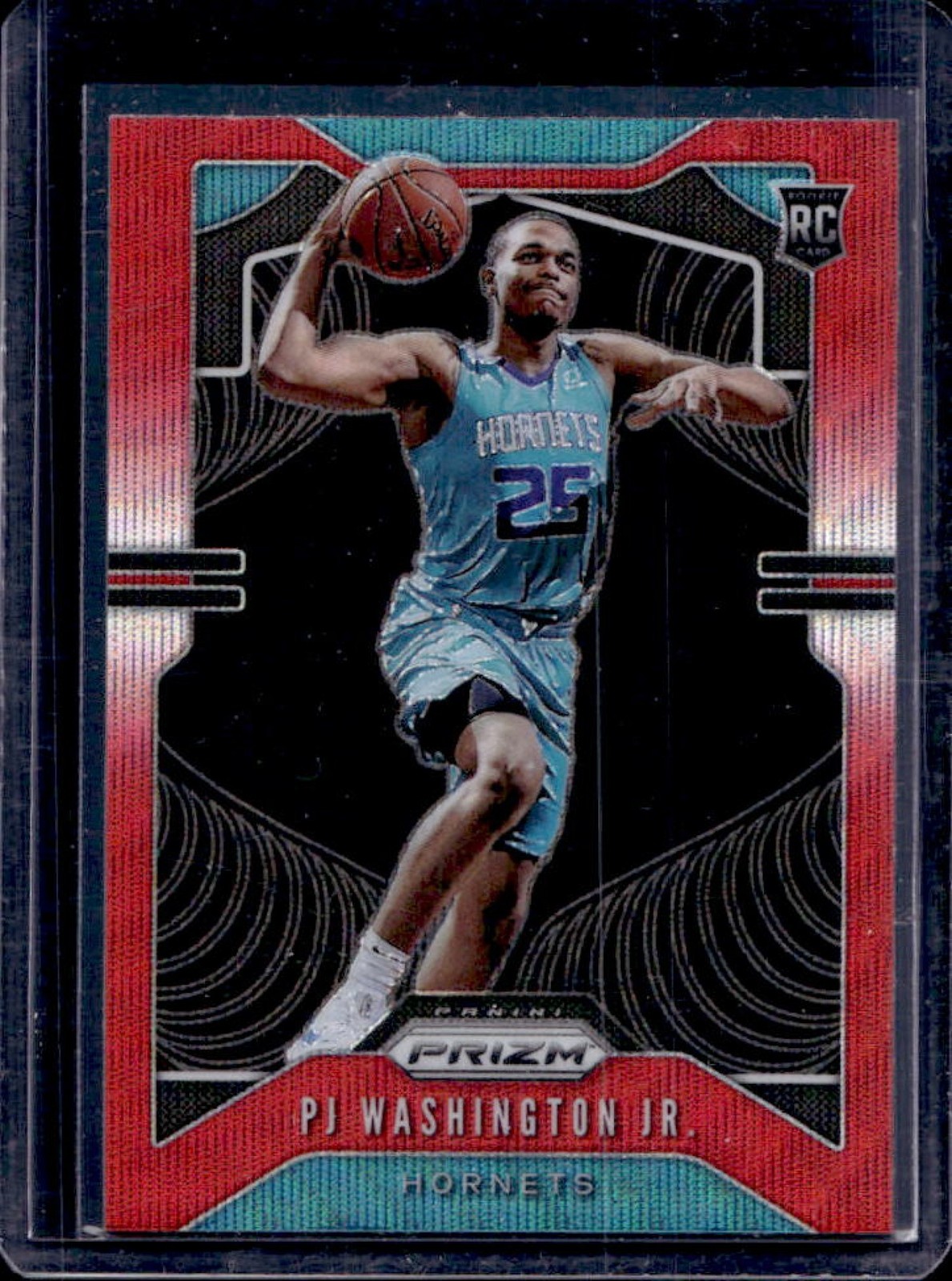 2019-20 Prizm PJ Washington Jr. RC Prizm Ruby Wave #258 Hornets