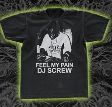 Dj Screw retro short sleeve black color classic shirt Men Women S-5XL