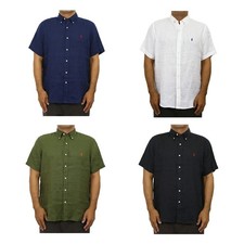 Polo Ralph Lauren Short Sleeve Classic Fit Linen Solid Button-Down Shirt w/ Pony