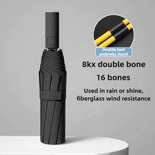 UPF50 Large Size 16Bone Umbrella Folding Automatic Anti UV Rain Sun Umbrella Por