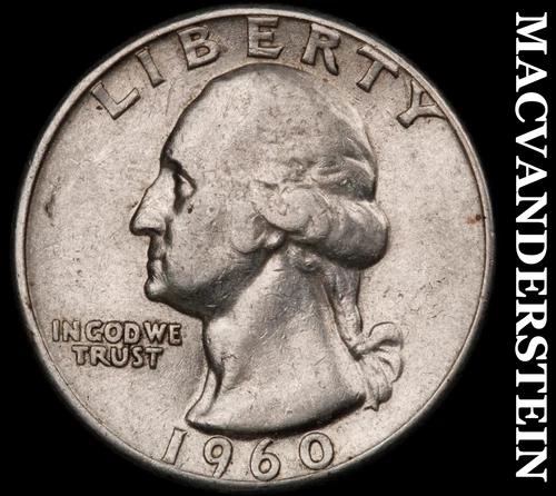 1960 Washington Quarter- Silver- Scarce Better Date No Reserve #J1295