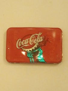 Two decks of vintage Coca-Cola playing cards in tin box labeled Coca-Cola
