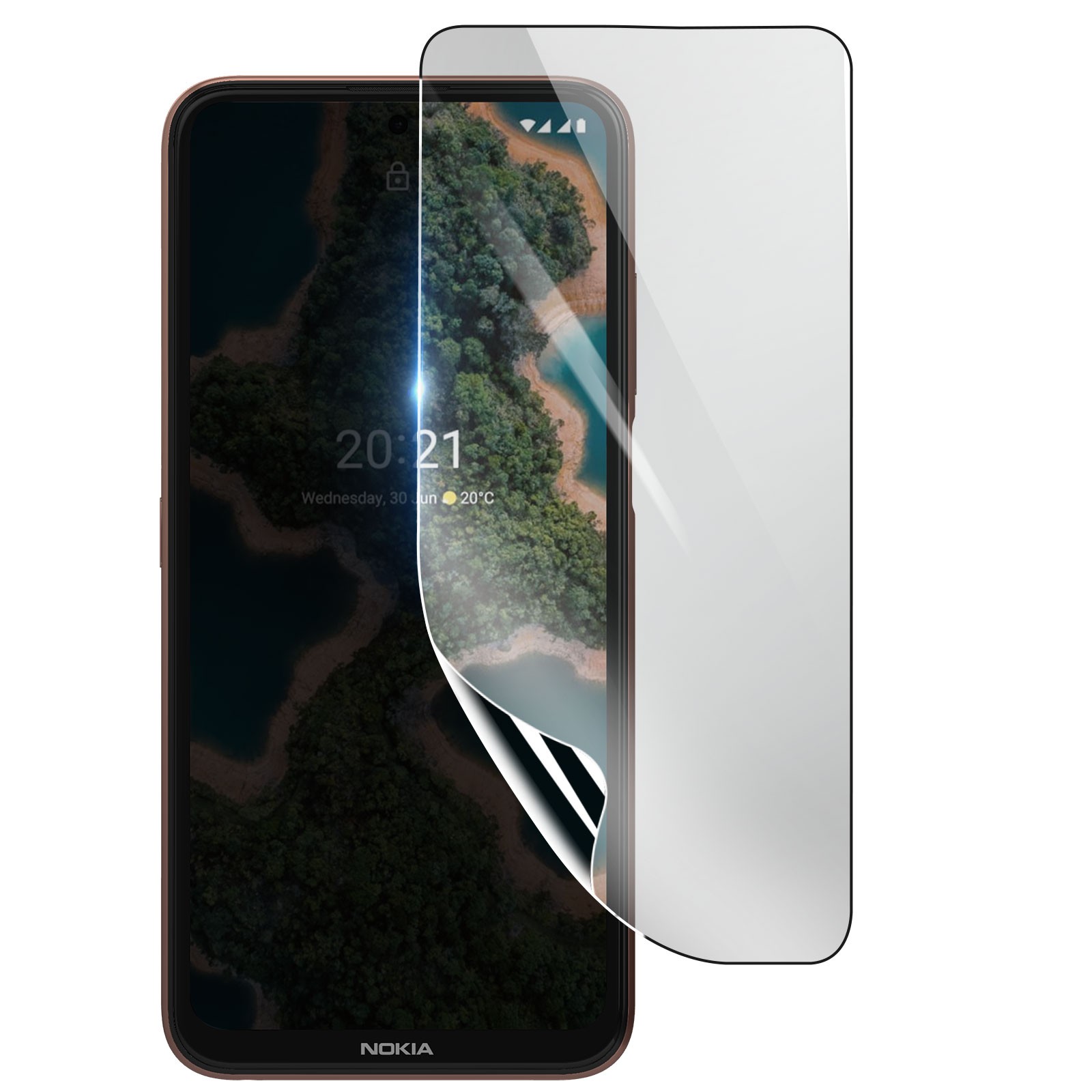 Protection Nokia X20 hydrogel transparent pour éviter les rayures de clés