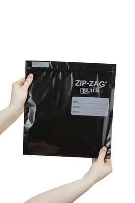 Zip Zag Bag Black (1/2 LB) 50x Large Zipper Bags (11'' x 11.75'') | Say Goodbye...