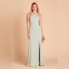 Birdy Grey Bridesmaids Gene Dress Crepe Sage Size Medium