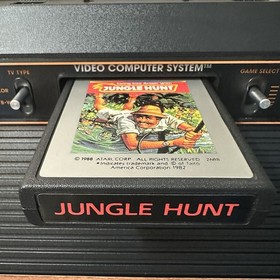 Atari 2600 Game Lot: E.T., Superman, Venture, Jungle Hunt