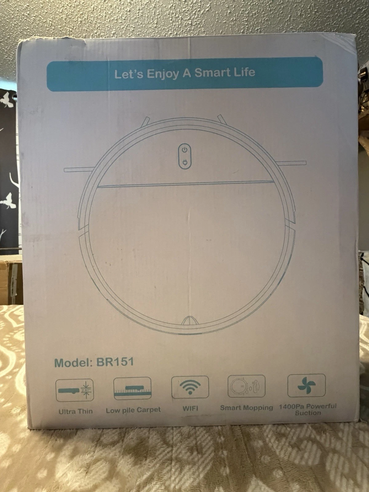 BR151 ROBOTIC VACUUM/MOP CLEANER let’s enjoy a smart life! Slightly used