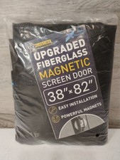 Upgraded Magnetic Screen Door Thicker 250g/m Fiberglass Fit Doors to 38x82 Inch