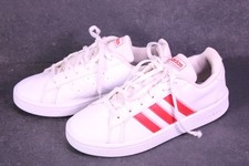 Adidas Grand Court Cloufoam Damen Sneaker Sportschuhe Gr. 36 weiß rot BS820