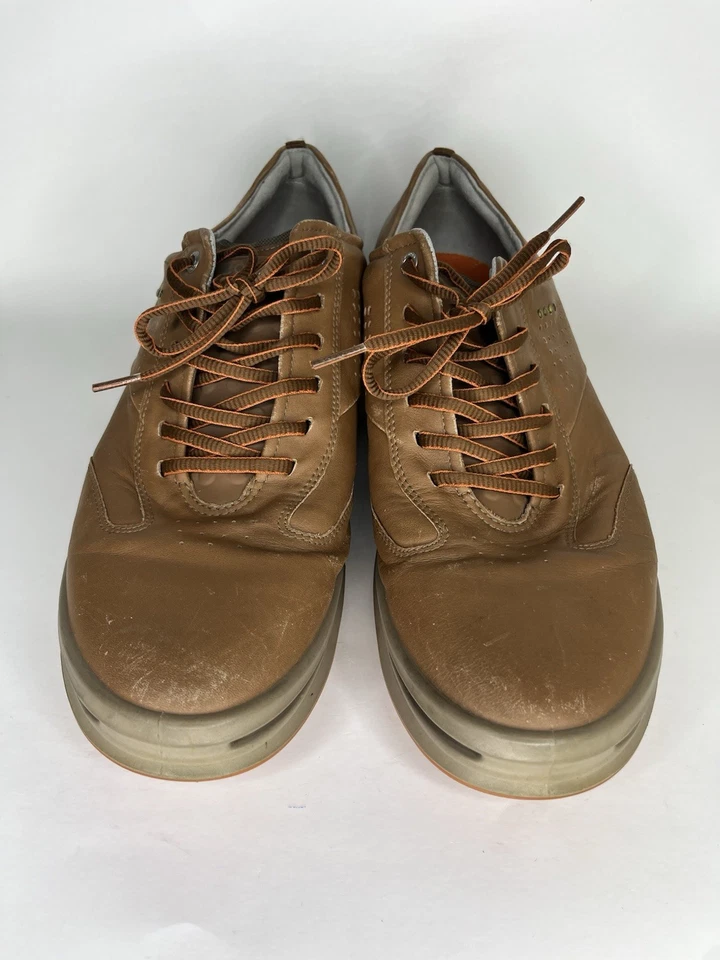 Zapatos de golf ecco oxfords con cordones para hombre talla 47 EE. UU. 13-13,5 cuero marrón Hydromax Foto 2 de 4