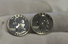 (2) 1961 US Proof Silver Washington Quarter 25c..
