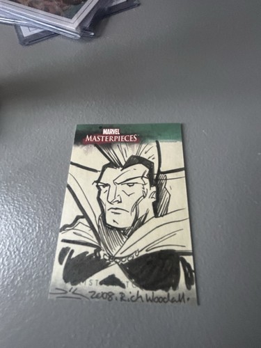 5 2008 Skybox Marvel Masterpieces Sketch Cards. Woodall,Justin,Duncan,Smith & ?