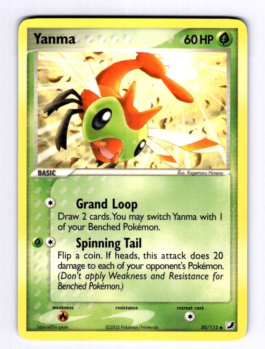 Yanma Unseen Forces #50 (2005) Uncommon NM Pokemon