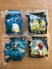Lot Of 4 2007 LEGO Bionicle McDonalds Happy Meal Toy 2 3 4 5