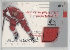 2001-02 SP Game Used Edition Authentic Fabric Sergei Fedorov #AF-SF HOF 0c3