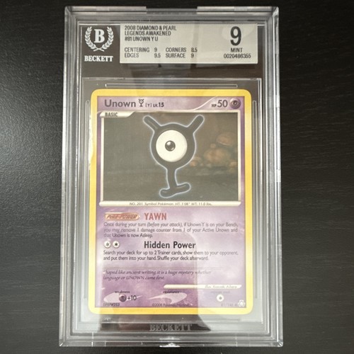 Unown [Y] graded BGS 9 for sale on eBay