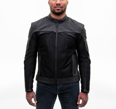Bilt Nomad Air Jacket Motorcycle Leather & Mesh Black Men s Size 3XL Worn Once