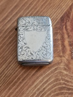 Antique Victorian/Edwardian Silver Plate Vesta Case 1890/1910