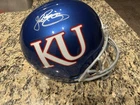 John Riggins signed full size replica Kansas helmet