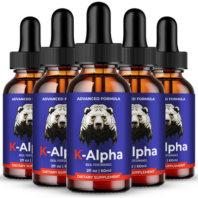 K-Alpha Drops, Advanced K-Alpha Supplement Droppers - Maximum Strength (5 Pack)